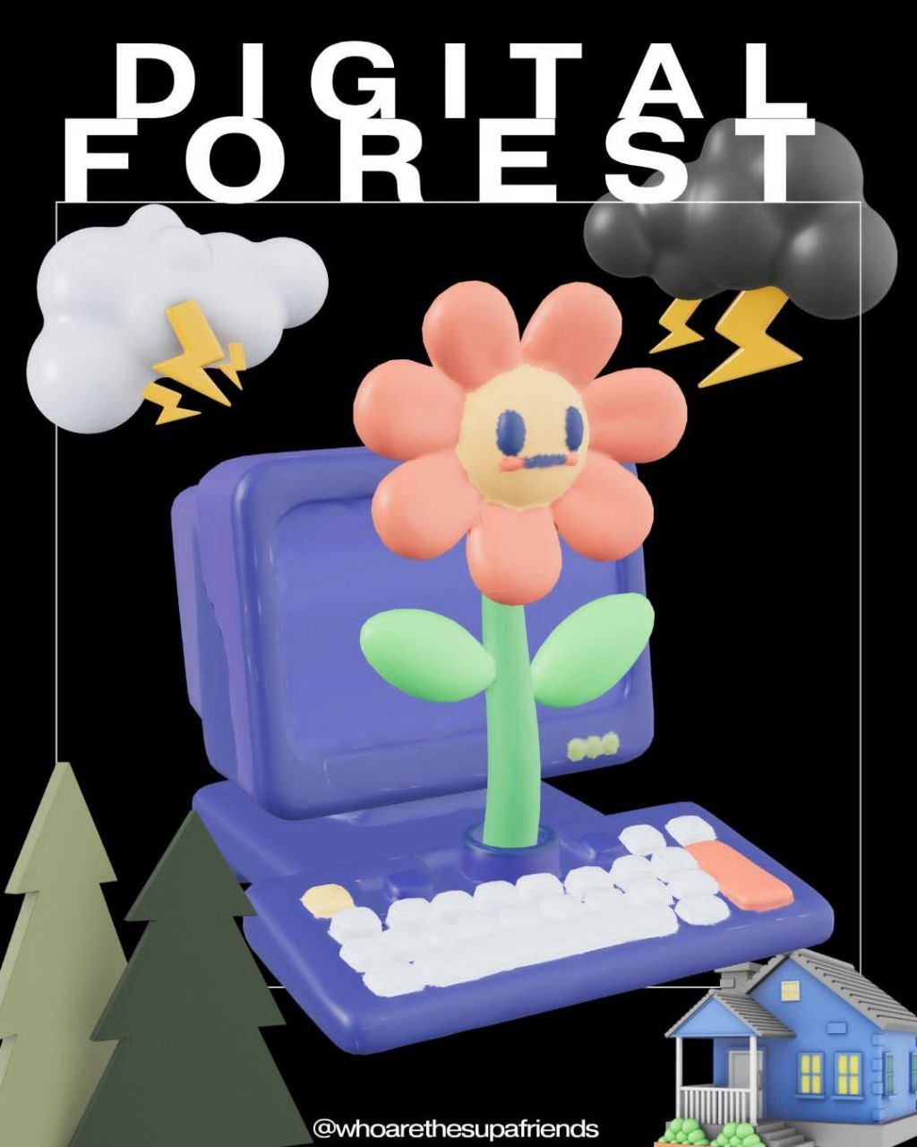 Digital Forest visual artwork